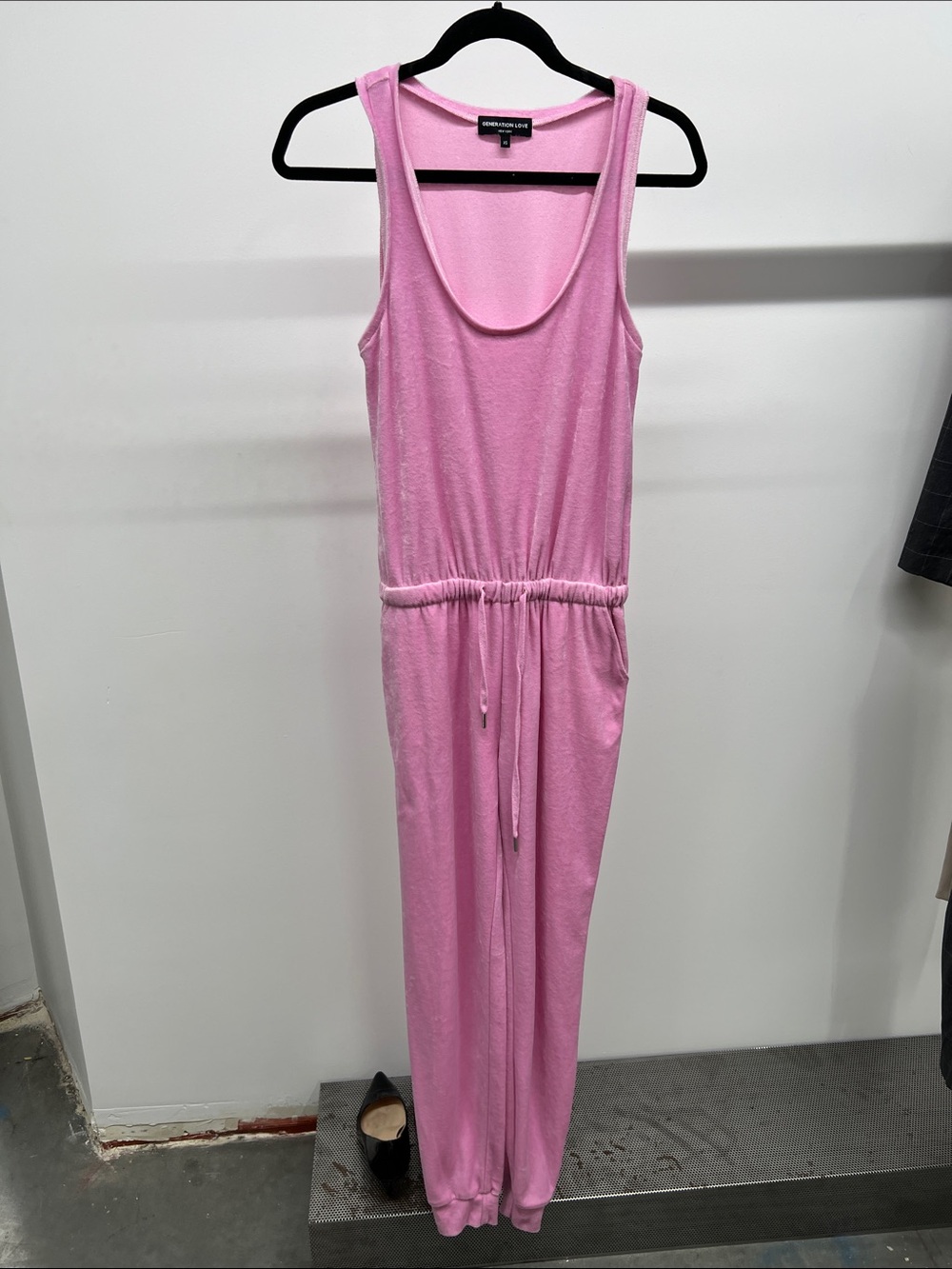 Generation Love Pink Sleeveless Drawstring Jumpsuit